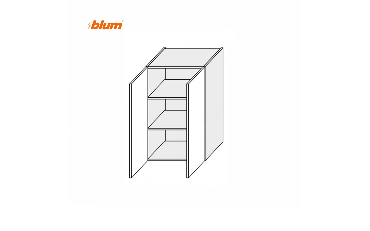 Кухонна секція Міленіум WG верхня 60В/900 2дв Pro Blum - Фото